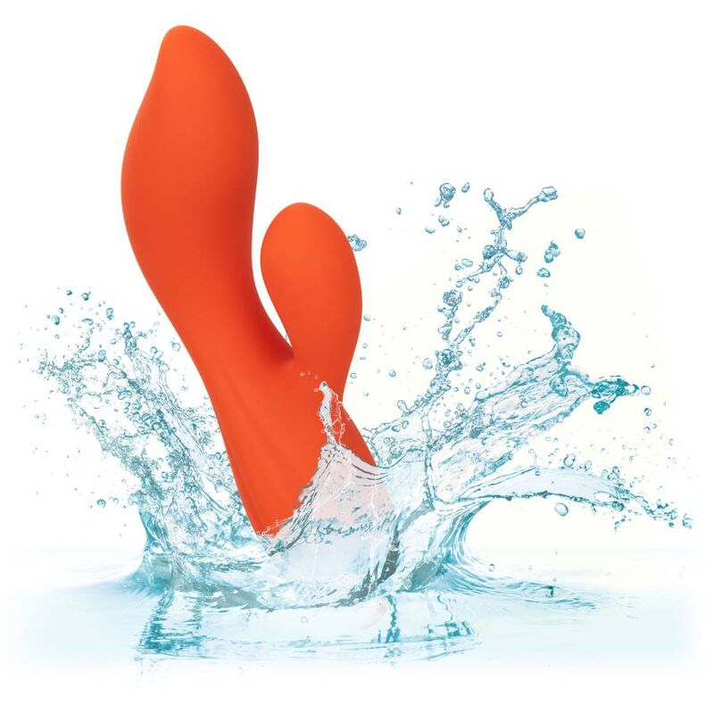 Comprar CALEXOTICS Stella Dual Teaser Naranja – Juguete Erótico De Silicona Con Diseño Elegante-Noxtic