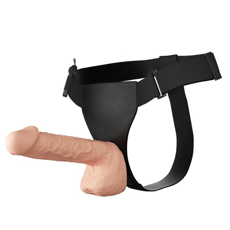 Comprar BAILE Ultra Passionate Harness 26 Cm Natural – Arnés Ajustable Con Dildo Suave Y Realista-Noxtic