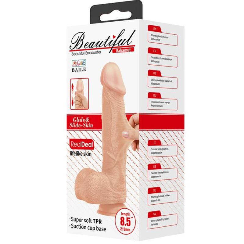 Comprar BAILE Beautiful Encounter Bahamut – Dildo Realista Flexible Para Placer Natural-Noxtic