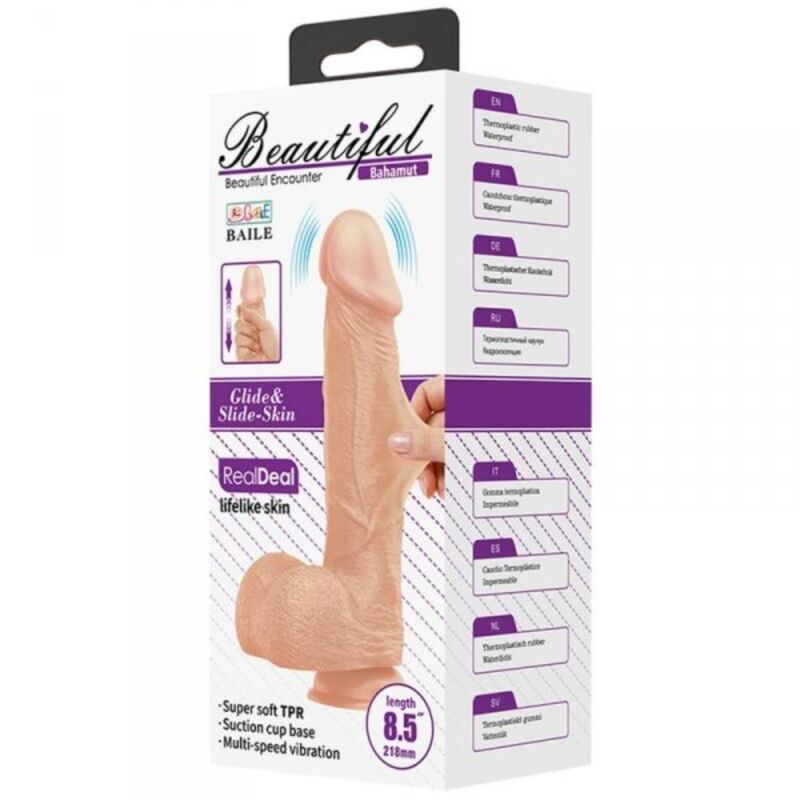 Comprar BAILE Beautiful Encounter Bahamut Vibración 21.8 CM Natural – Diseño Realista Para Una Experiencia Única-Noxtic