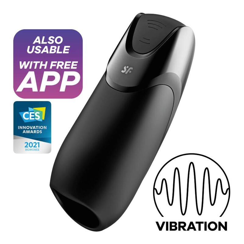 Comprar Satisfyer Men Vibration Negro – Estimulador Ergonómico Con Vibración Intensa-Noxtic