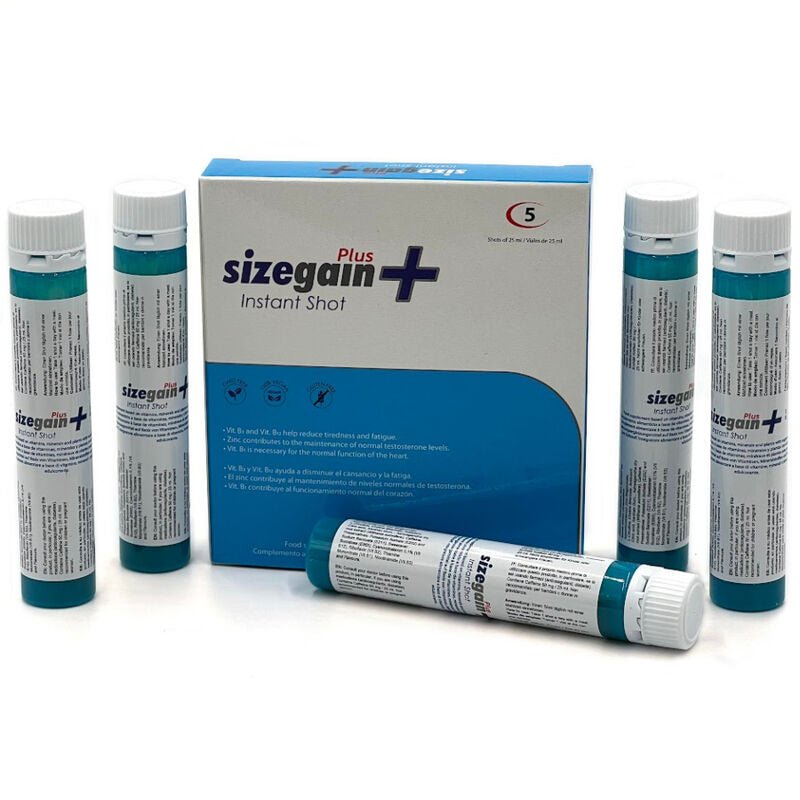 500 COSMETICS - SIZEGAIN PLUS INSTANT SHOT VIGORIZANTE MASCULINO 5 UNIDADES-500COSMETICS-Noxtic