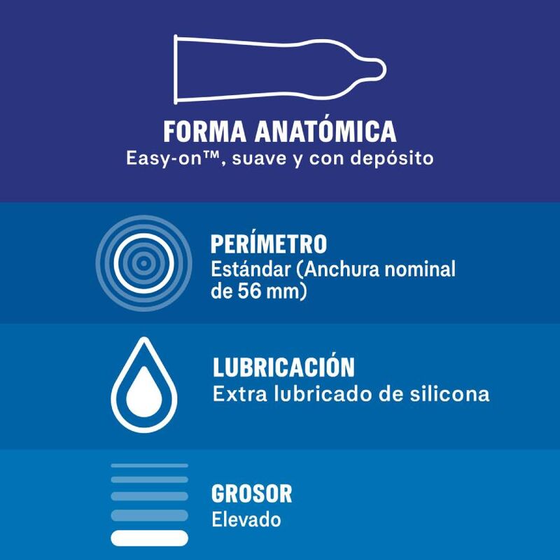 Comprar DUREX Extra Seguro 12 Unidades – Protección Confiable Para Mayor Tranquilidad-PRESERVATIVOS-Noxtic