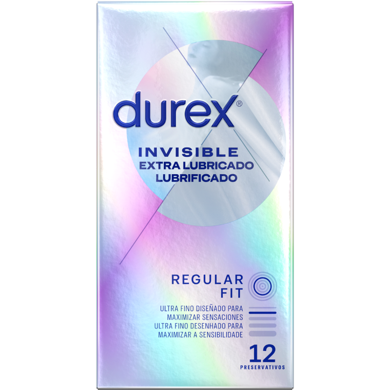 Comprar DUREX Invisible Extra Lubricado 12 Unidades – Preservativos Ultra Sensibles Para Mayor Placer-PRESERVATIVOS-Noxtic