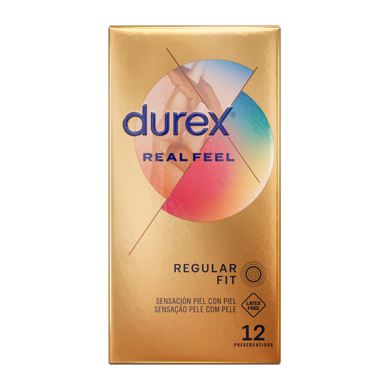 Comprar Durex Real Feel 12 Unidades – Preservativos Con Sensación Natural Para Placer Óptimo-PRESERVATIVOS-Noxtic