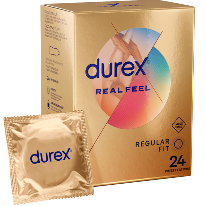 Comprar DUREX Real Feel 24 Unidades – Preservativos Sin Látex Para Sensación Natural-PRESERVATIVOS-Noxtic
