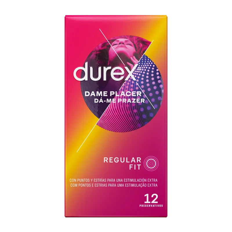 Comprar Durex Dame Placer 12 Unidades – Preservativos Con Estimulación Sensorial Para Mayor Placer-PRESERVATIVOS-Noxtic