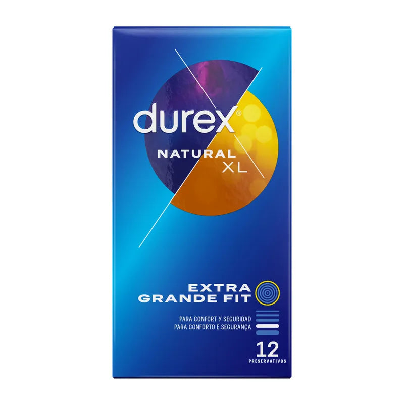 Comprar DUREX Natural XL 12 Unidades – Preservativos Extragrandes Para Máxima Comodidad y Sensibilidad-PRESERVATIVOS-Noxtic