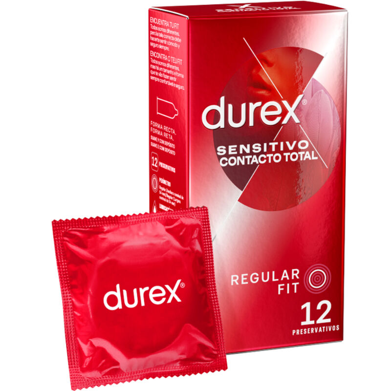 Comprar DUREX Sensitivo Contacto Total 12 Unidades – Preservativos Ultra Finos Para Mayor Placer-PRESERVATIVOS-Noxtic