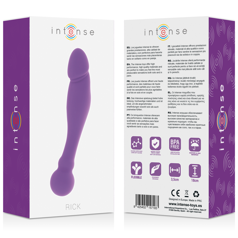 Comprar INTENSE Silicone Rick Dual Lila – Diseño Elegante Para Placer Confiable y Libertad Sensorial-Noxtic