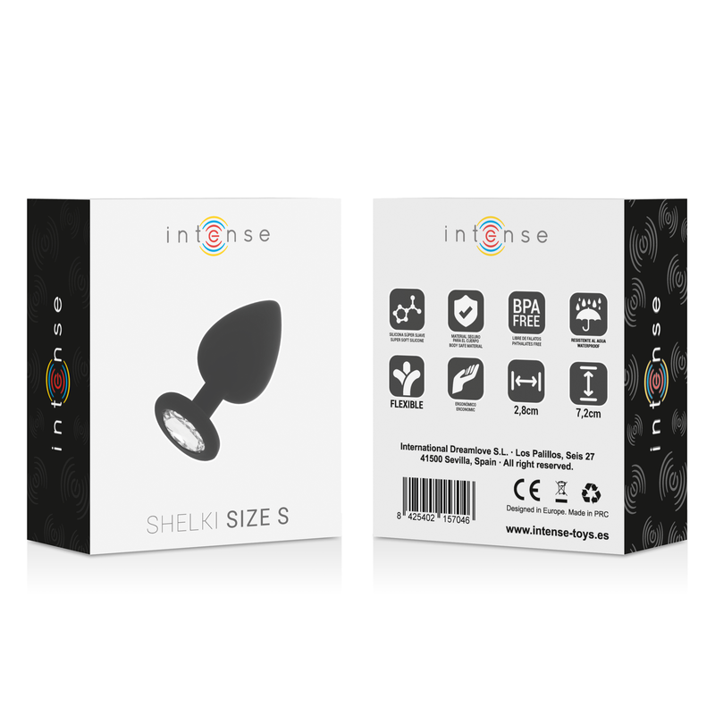 Comprar INTENSE Shelki S Plug Anal Negro – Silicona Médica Hipoalergénica Para Placer Seguro-Noxtic
