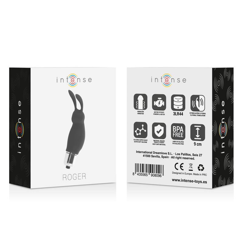 Comprar Intense Rabbit Roger Negro – Estimulador Ergonómico Para Satisfacción Precisa-Noxtic
