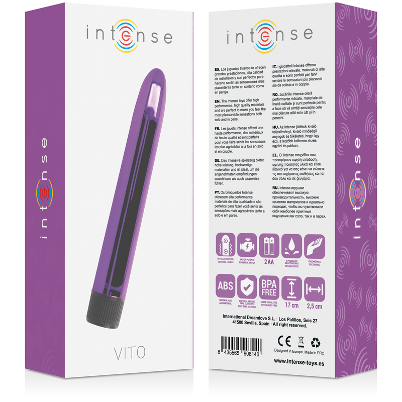 Comprar INTENSE Vito Vibrador Lila – Masajeador Portátil Con Fuertes Vibraciones-Noxtic