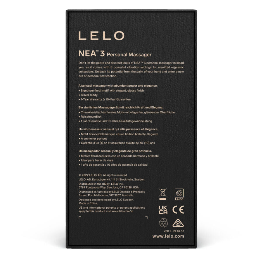 Comprar LELO Nea 3 Azul – Masajeador Personal Con Diseño Elegante Para Bienestar Intimo-Noxtic
