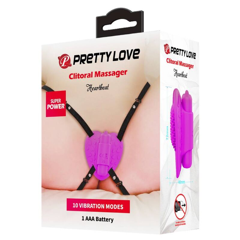 Comprar Pretty Love Masajeador Heartbeat Morado – Estimulador Con 10 Modos De Vibración Para Placer Personal-Noxtic