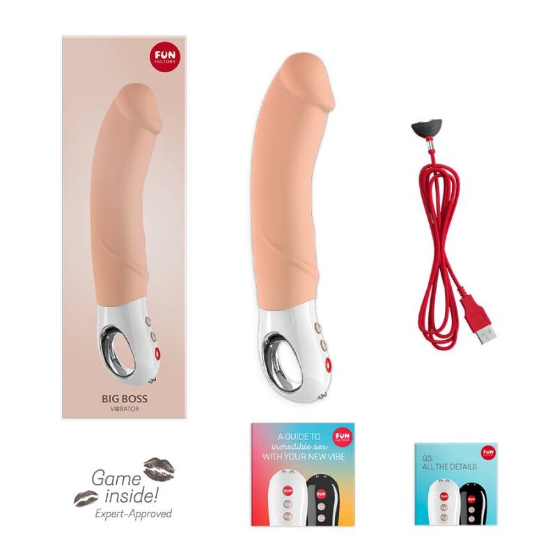 Comprar FUN FACTORY Big Boss G5 Nude – Vibrador Recargable Con Diseño Ergonómico Para Placer Intenso-Noxtic