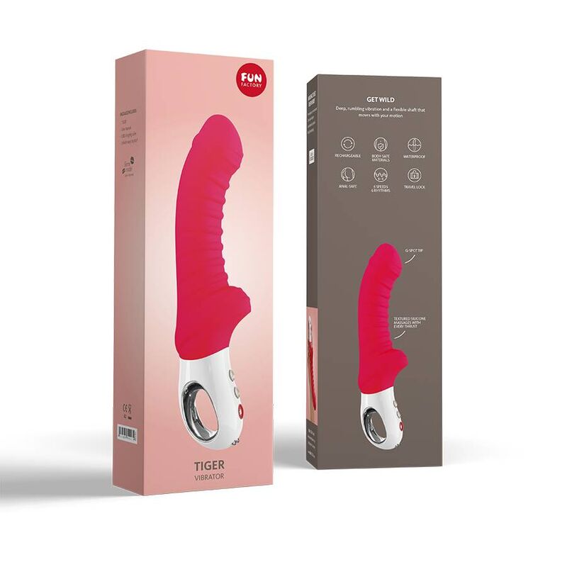 Comprar FUN FACTORY Tiger G5 Vibrador India Red – Vibrador Recargable Con Diseño Ergonómico Para Placer Personal-Noxtic