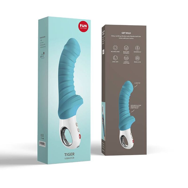 Comprar FUN FACTORY Tiger G5 Vibrador Petrol – Vibrador Recargable Con Diseño Ergonómico Para Placer Intenso-Noxtic
