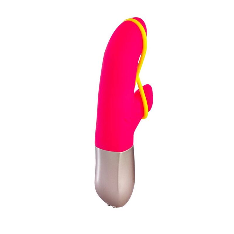 Comprar FUN FACTORY Amorino Mini Vibrador Rosa Y Amarillo Neon – Vibrador Recargable Compacto Para Placer Intenso-Noxtic