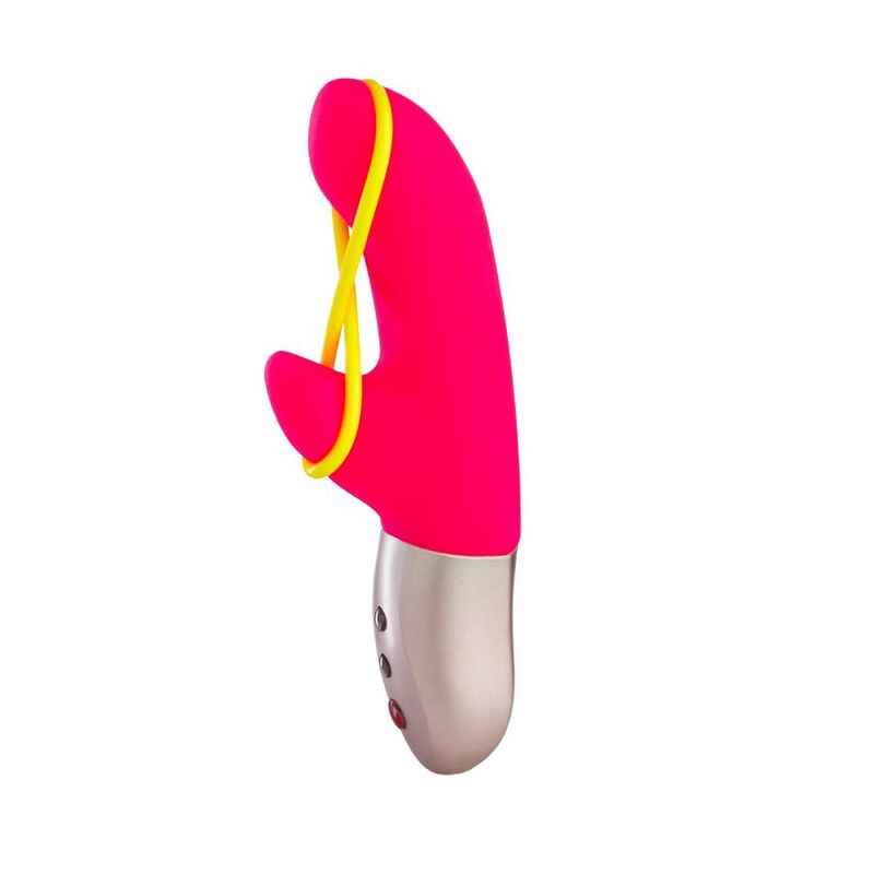 Comprar FUN FACTORY Amorino Mini Vibrador Rosa Y Amarillo Neon – Vibrador Recargable Compacto Para Placer Intenso-Noxtic