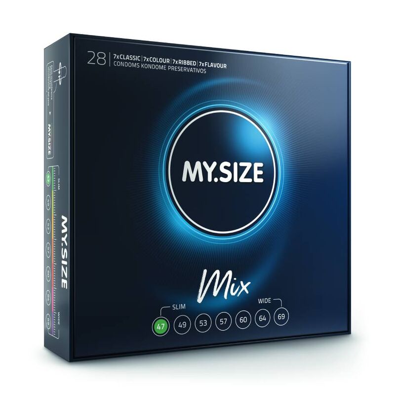 Comprar MY SIZE Mix Preservativos 47 Mm 28 Unidades – Conjunto Diverso Para Experiencia Segura Y Placentera-PRESERVATIVOS-Noxtic