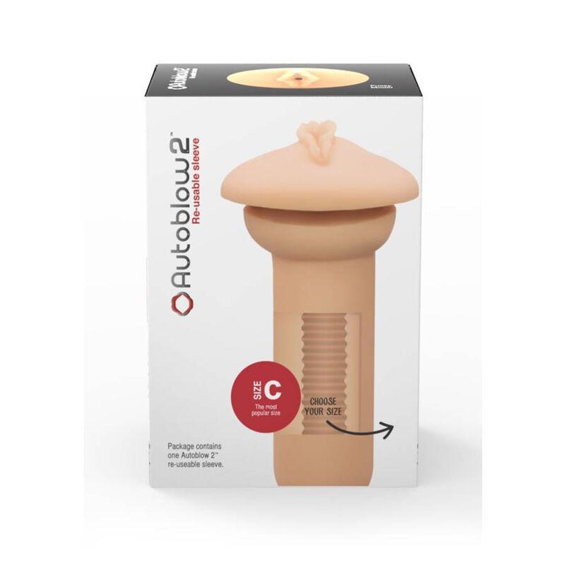 Comprar AUTOBLOW Manga Vagina 2 Tamaño C – Diseño Ergonómico Para Comodidad y Placer Personalizado-Noxtic