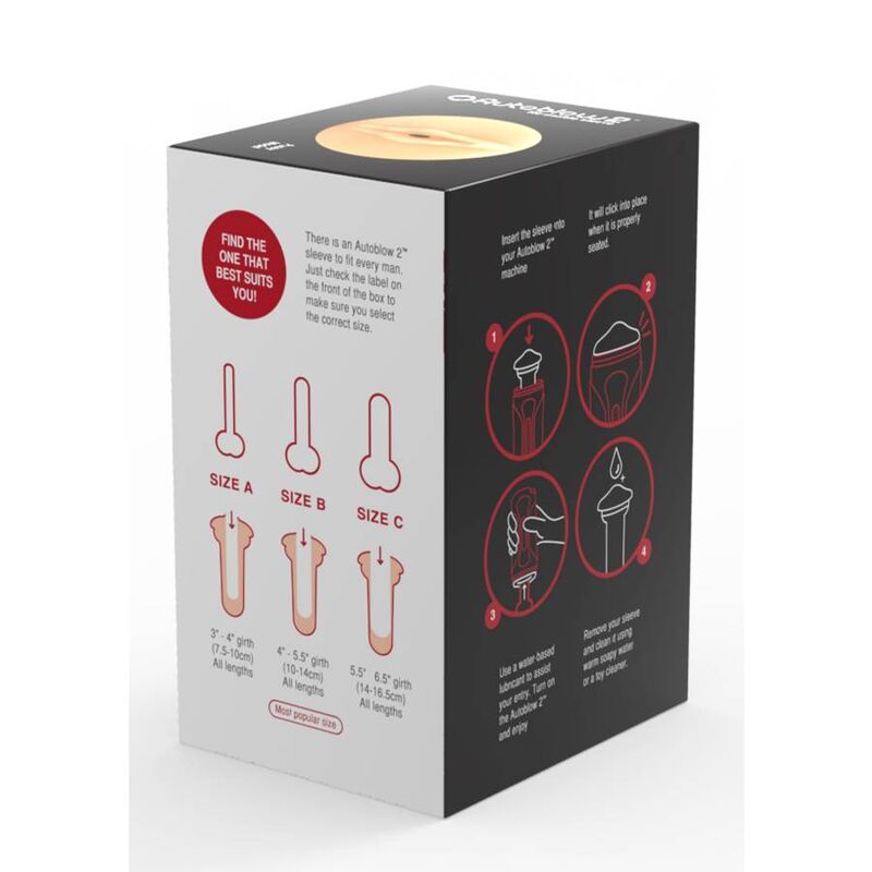 Comprar AUTOBLOW Manga Vagina 2 Tamaño C – Diseño Ergonómico Para Comodidad y Placer Personalizado-Noxtic