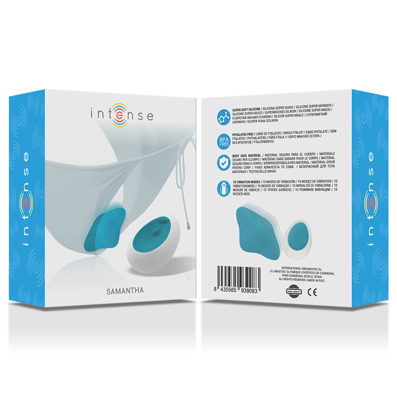 Comprar INTENSE Samantha Pantie Control Remoto Azul – Discreto Con Diseño Ergonómico Para Placer Personal-Noxtic