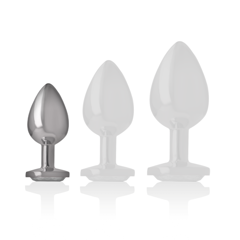 Comprar INTENSE Plug Anal Metal Con Cristal Plata Talla S – Diseño Elegante Para Placer Sensorial-Noxtic