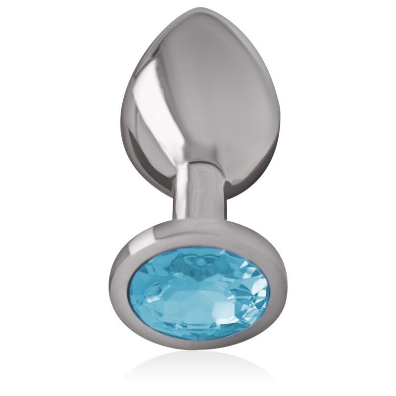 Comprar INTENSE Plug Anal Metal Con Cristal Azul Talla S – Diseño Elegante Para Estimulación Sensorial Única-Noxtic