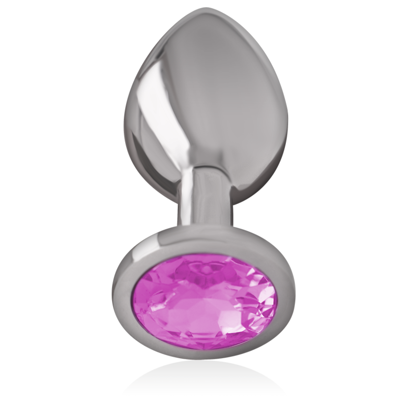 Comprar INTENSE Plug Anal Metal Con Cristal Rosa Talla M – Diseño Elegante Para Estimulación Sensible y Glamour-Noxtic