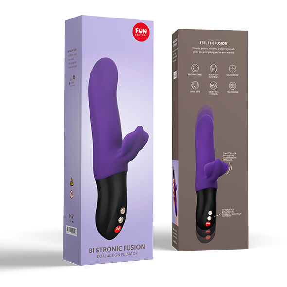 Comprar FUN FACTORY Bi Stronic Fusion Violeta – Vibrador Pulsador Con Estimulación Doble Innovadora-Noxtic