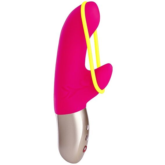 Comprar FUN FACTORY Amorino Mini Vibrador Rosa Y Amarillo Neon – Vibrador Recargable Compacto Para Placer Intenso-Noxtic