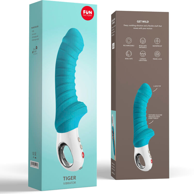Comprar FUN FACTORY Tiger G5 Vibrador Petrol – Vibrador Recargable Con Diseño Ergonómico Para Placer Intenso-Noxtic