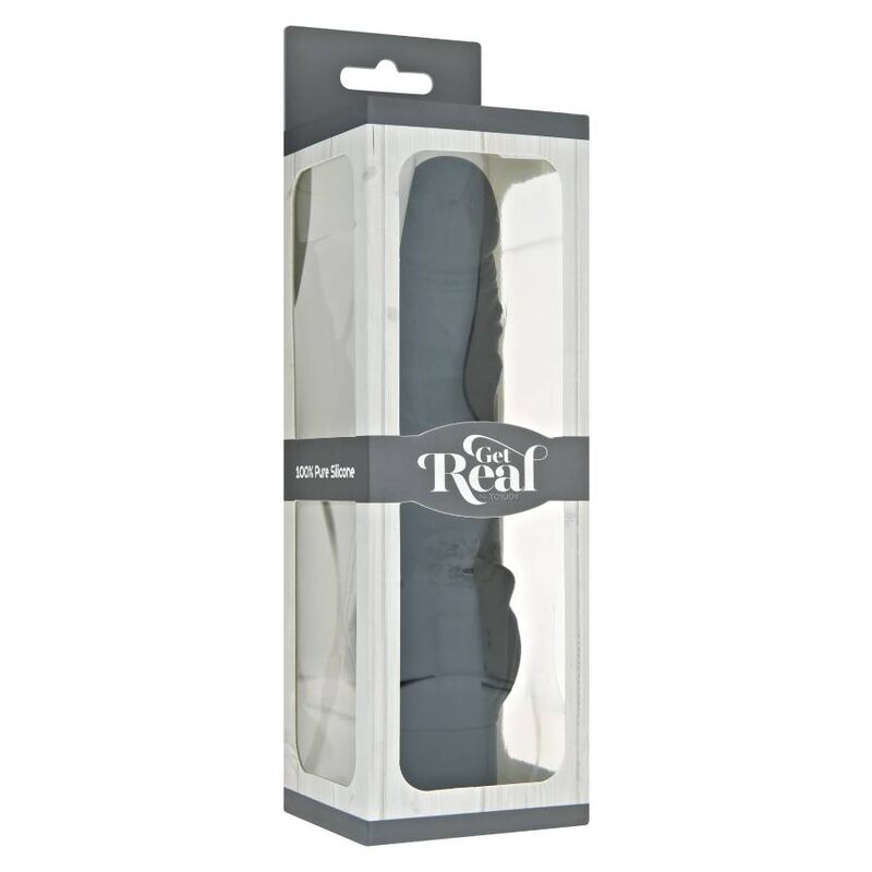 Comprar Get Real Classic Stim Vibrador Negro – Diseño Curvado Para Placer Auténtico-Noxtic