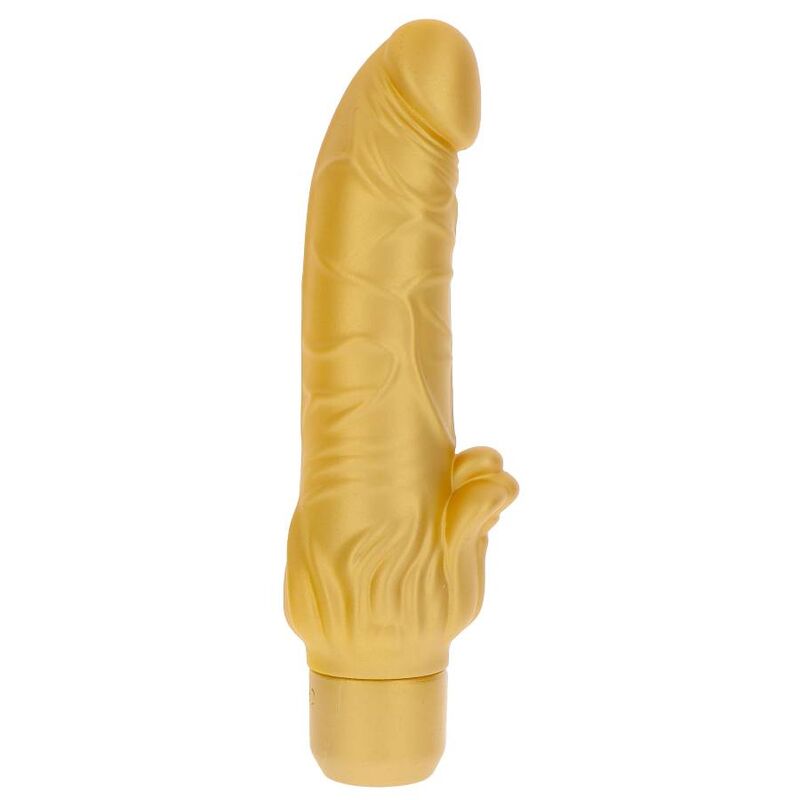 Comprar Get Real Gold Dicker Stim – Vibrador Dorado Con Diseño Curvado Para Placer Intenso-Noxtic