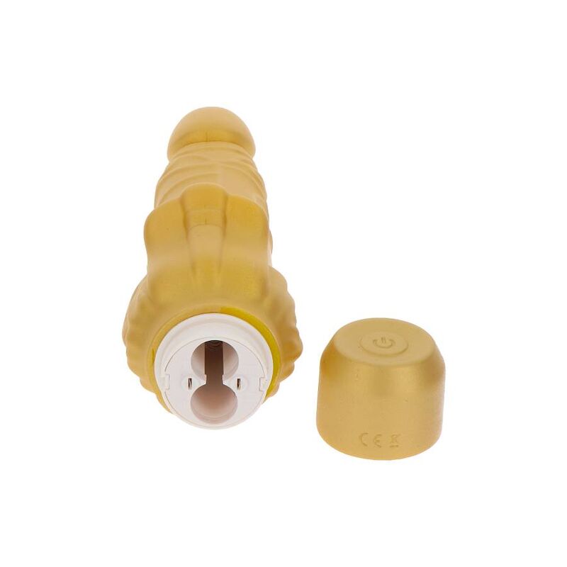 Comprar Get Real Gold Dicker Stim – Vibrador Dorado Con Diseño Curvado Para Placer Intenso-Noxtic