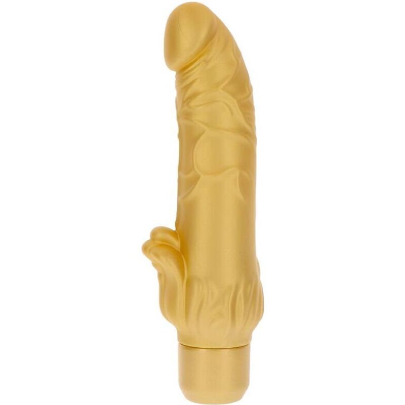 Comprar Get Real Gold Dicker Stim – Vibrador Dorado Con Diseño Curvado Para Placer Intenso-Noxtic