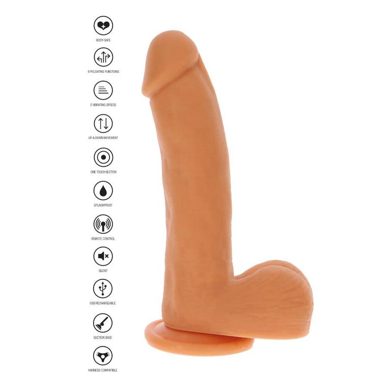 Comprar GET REAL Dildo Magnético Pulsante Natural – Silicona De Alta Calidad Para Sensación Realista-Noxtic
