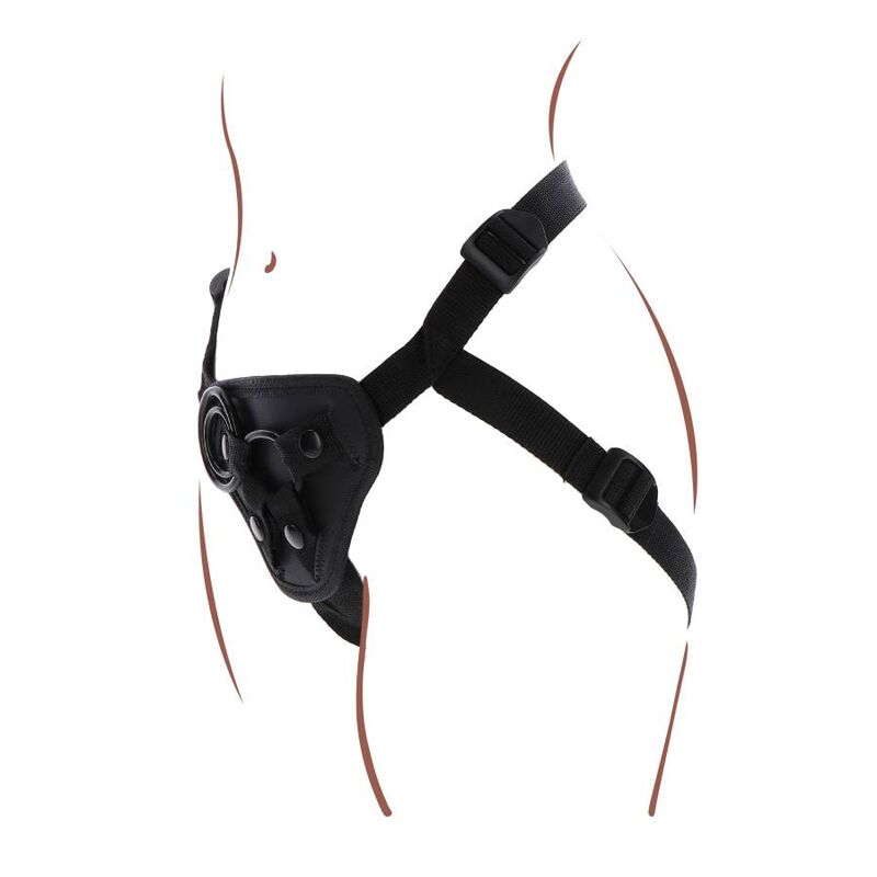 Comprar Get Real Arnés Negro – Ajuste Cómodo Con Cojín Delantero Acolchado-Noxtic