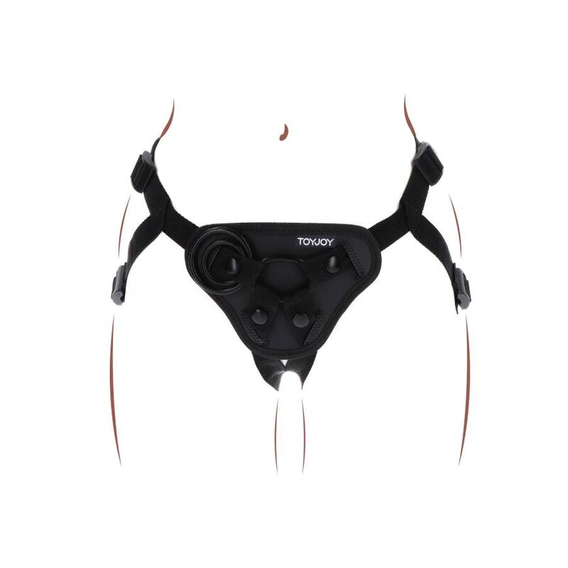 Comprar Get Real Arnés Negro – Ajuste Cómodo Con Cojín Delantero Acolchado-Noxtic