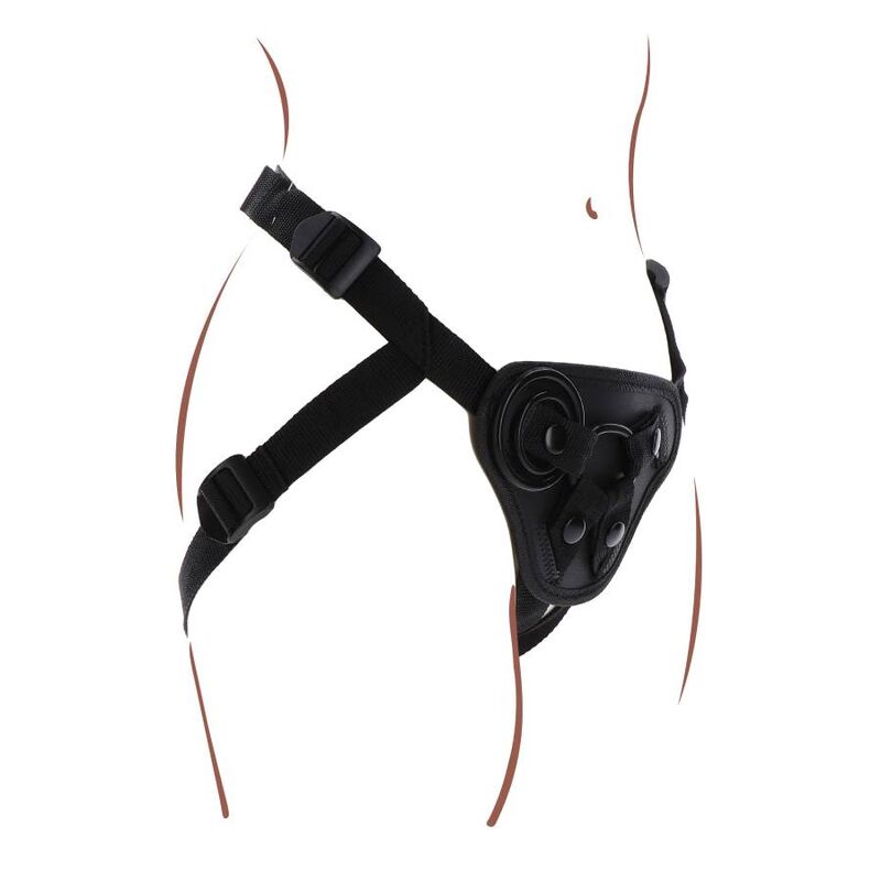 Comprar Get Real Arnés Negro – Ajuste Cómodo Con Cojín Delantero Acolchado-Noxtic