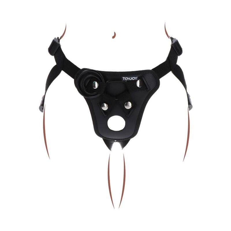 Comprar GET REAL Arnés De Placer Negro – Ajuste Cómodo Con Cojín Delantero Acolchado-Noxtic