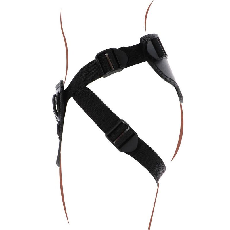 Comprar Get Real Arnés Deluxe Negro – Ajuste Cómodo Con Cojín Delantero Acolchado-Noxtic