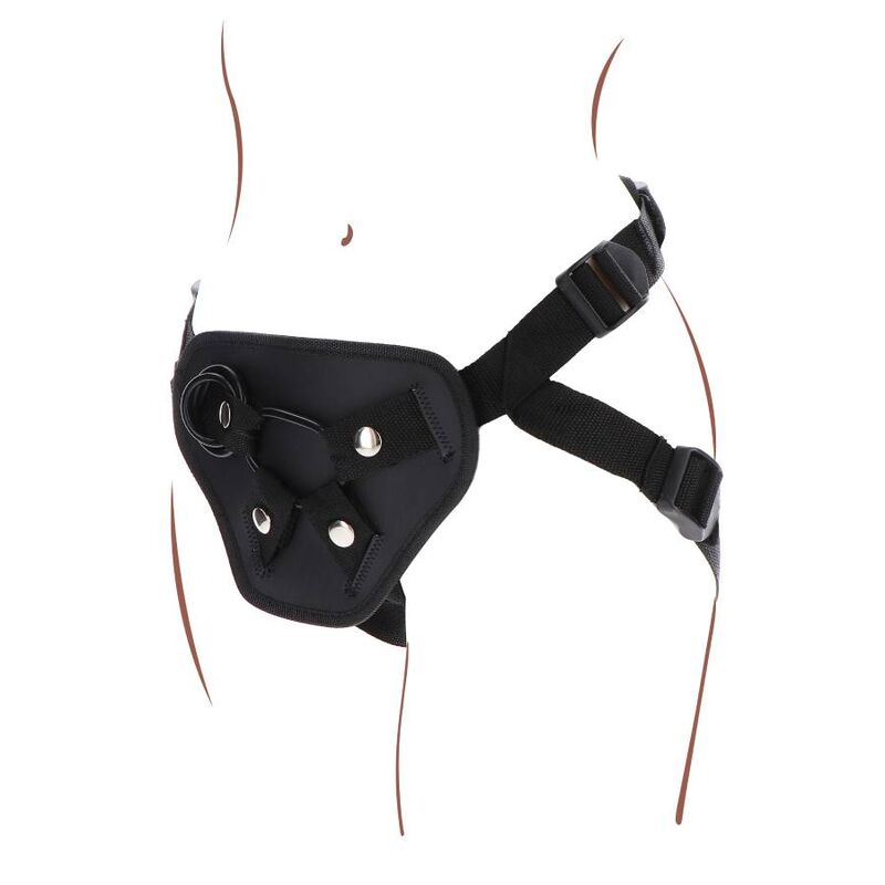 Comprar Get Real Arnés Deluxe Negro – Ajuste Cómodo Con Cojín Delantero Acolchado-Noxtic