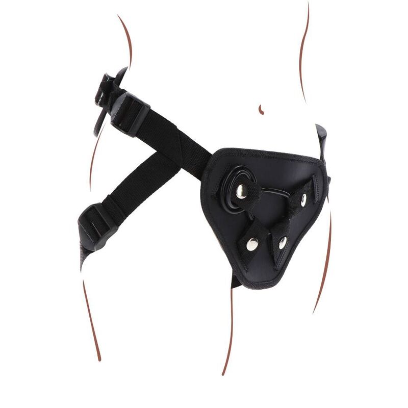 Comprar Get Real Arnés Deluxe Negro – Ajuste Cómodo Con Cojín Delantero Acolchado-Noxtic