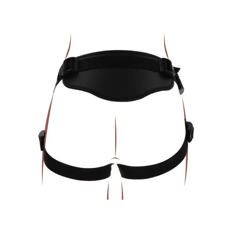 Comprar Get Real Arnés Deluxe Negro – Ajuste Cómodo Con Cojín Delantero Acolchado-Noxtic