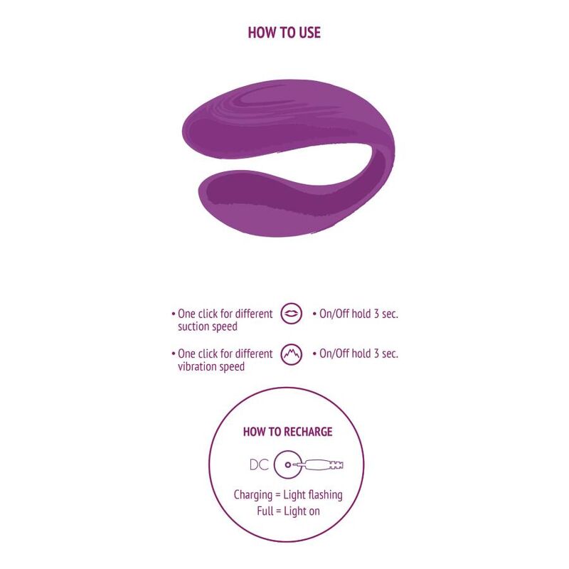 Comprar XOCOON Bound Love Vibrador Para Parejas Morado – Diseño Ergonómico Para Comodidad En Momentos Íntimos-Noxtic
