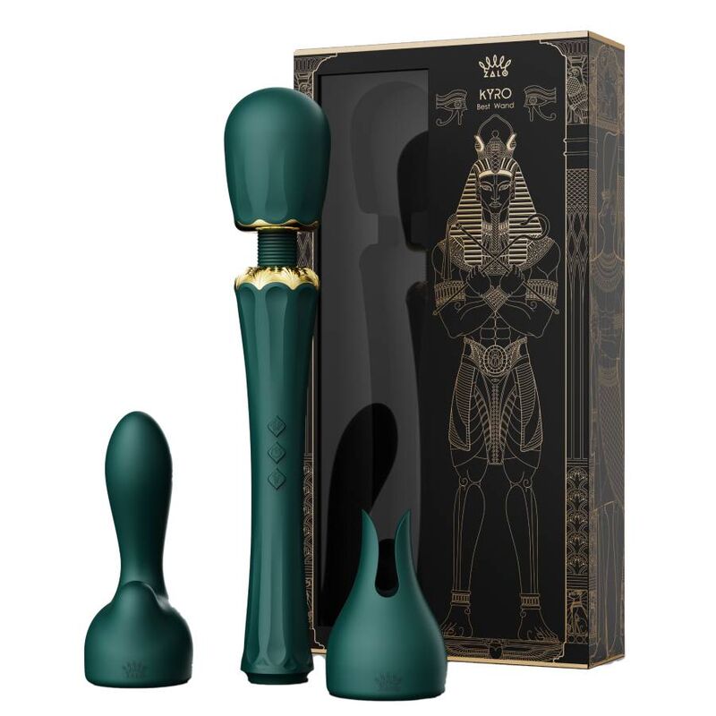 Comprar ZALO Kyro Wand Verde – Masajeador Elegante Con Diseño Inspirado En Faraones-Noxtic