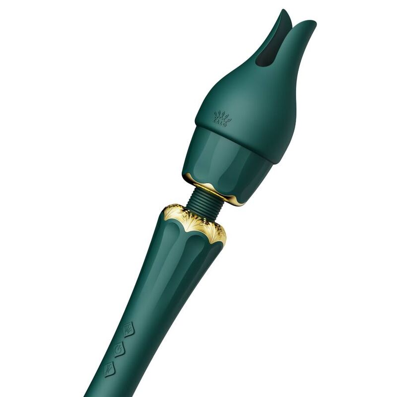 Comprar ZALO Kyro Wand Verde – Masajeador Elegante Con Diseño Inspirado En Faraones-Noxtic